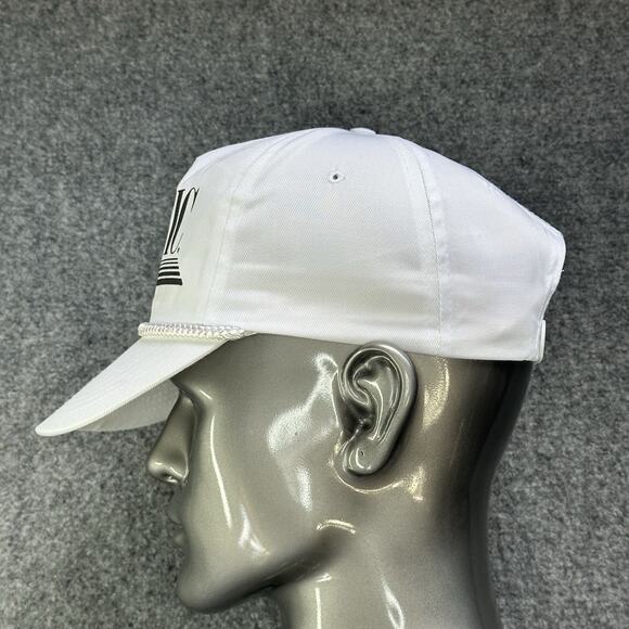 Vintage Your Basic Cap Snapback Trucker Hat White OSFA SnapBack Suede Puff Vtg - Picture 3 of 8